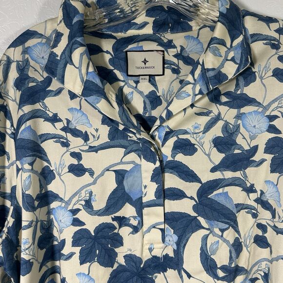 Tuckernuck Bonnie Blossom Megan Mini Floral Shift Dress 2XL Blue Summer Casual - Picture 11 of 14